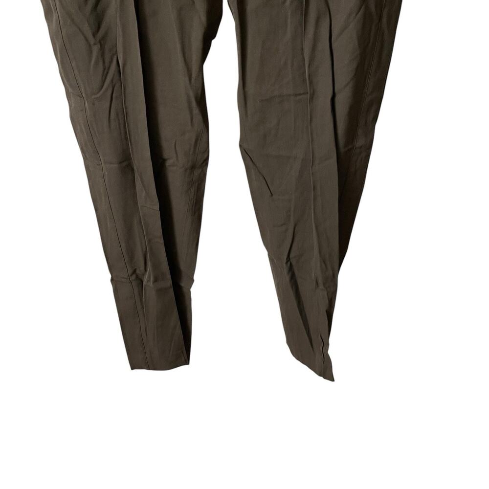 VINCE 6 Seamed Trouser Pants Dark Brown Viscose Elastane Career Stretch - Picture 6 of 12